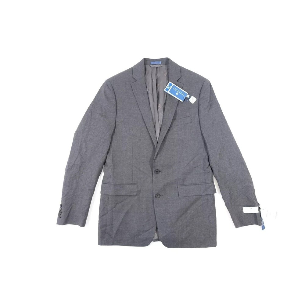 RYAN SEACREST DISTINCTION GRAY 40 LONG 100% WOOL SUIT TOP BLAZER SPORT COAT NWT